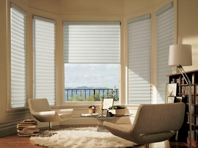 Custom shades: Pirouette® by Hunter Douglas